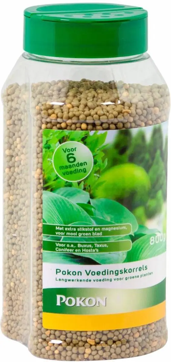 Pokon Voedingskorrels Groene Planten 800g - 180 Dagen - afbeelding 6 van 6