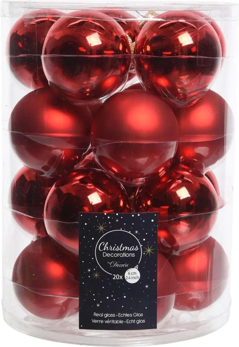 Decoris Kerstballen 6cm