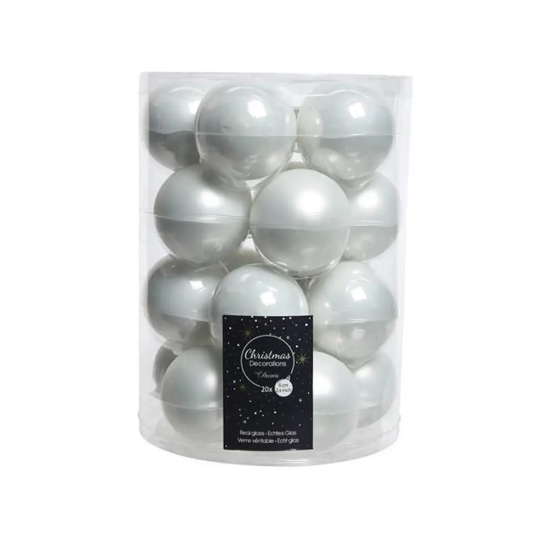 Decoris Kerstballen Roze - 20 Stuks - Ø6cm - afbeelding 2 van 6