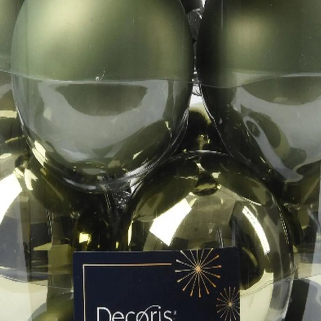 Decoris Kerstbal Glas Ø6cm Rosemarijn - 20 Stuks - afbeelding 2 van 2