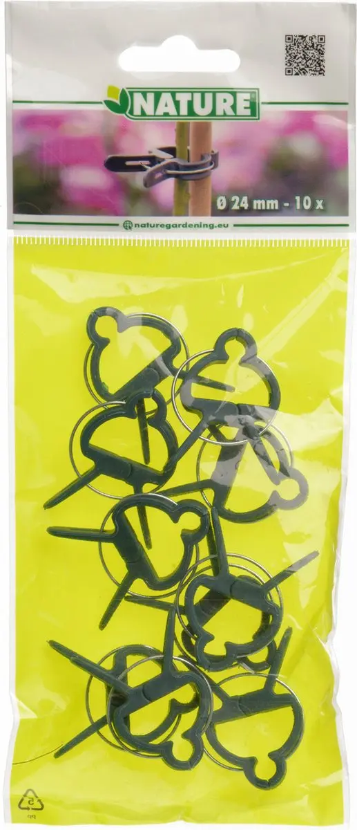 Nature Plantenclip Klim-En Geleide Artikel - 10 Stuks Groen - afbeelding 2 van 6