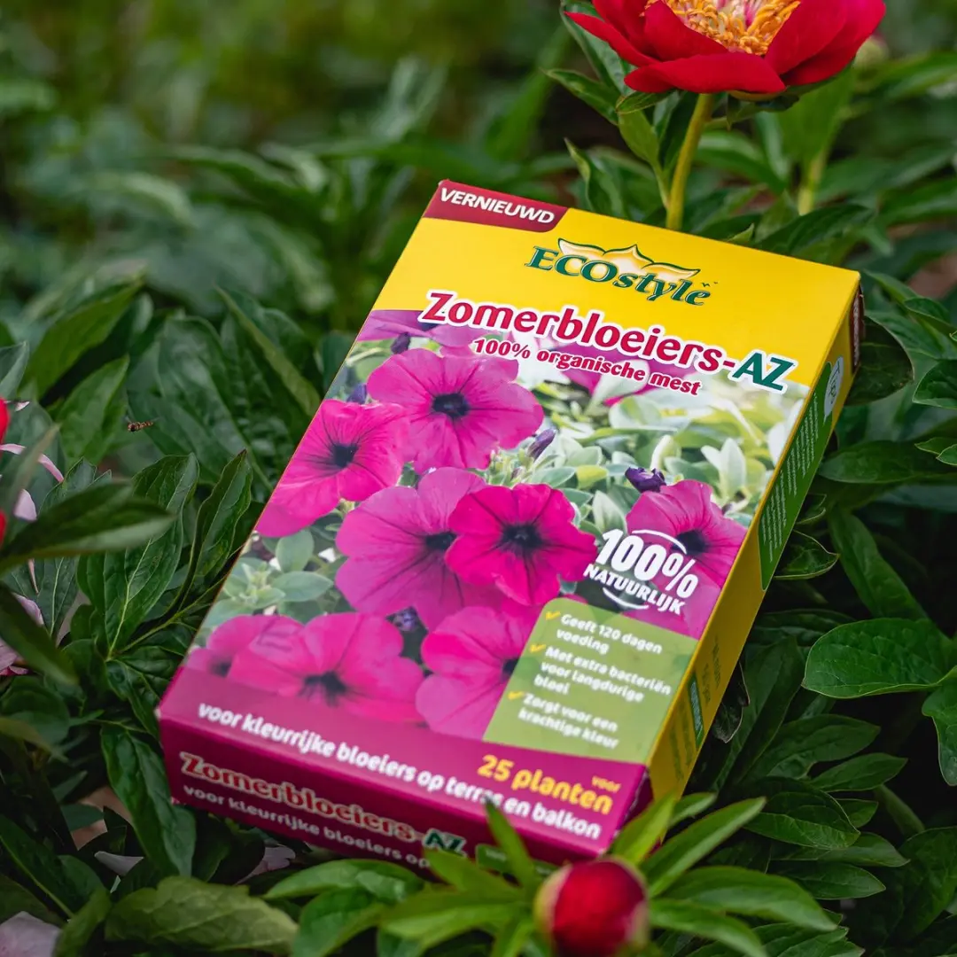 ECOstyle Zomerbloeiers-AZ Organische Tuinmest 800g - 25 Planten - afbeelding 4 van 6