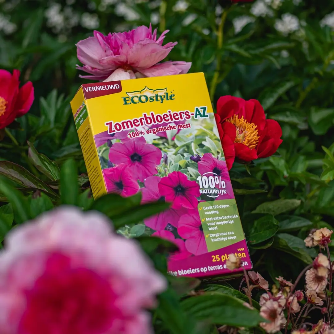 ECOstyle Zomerbloeiers-AZ Organische Tuinmest 800g - 25 Planten - afbeelding 3 van 6