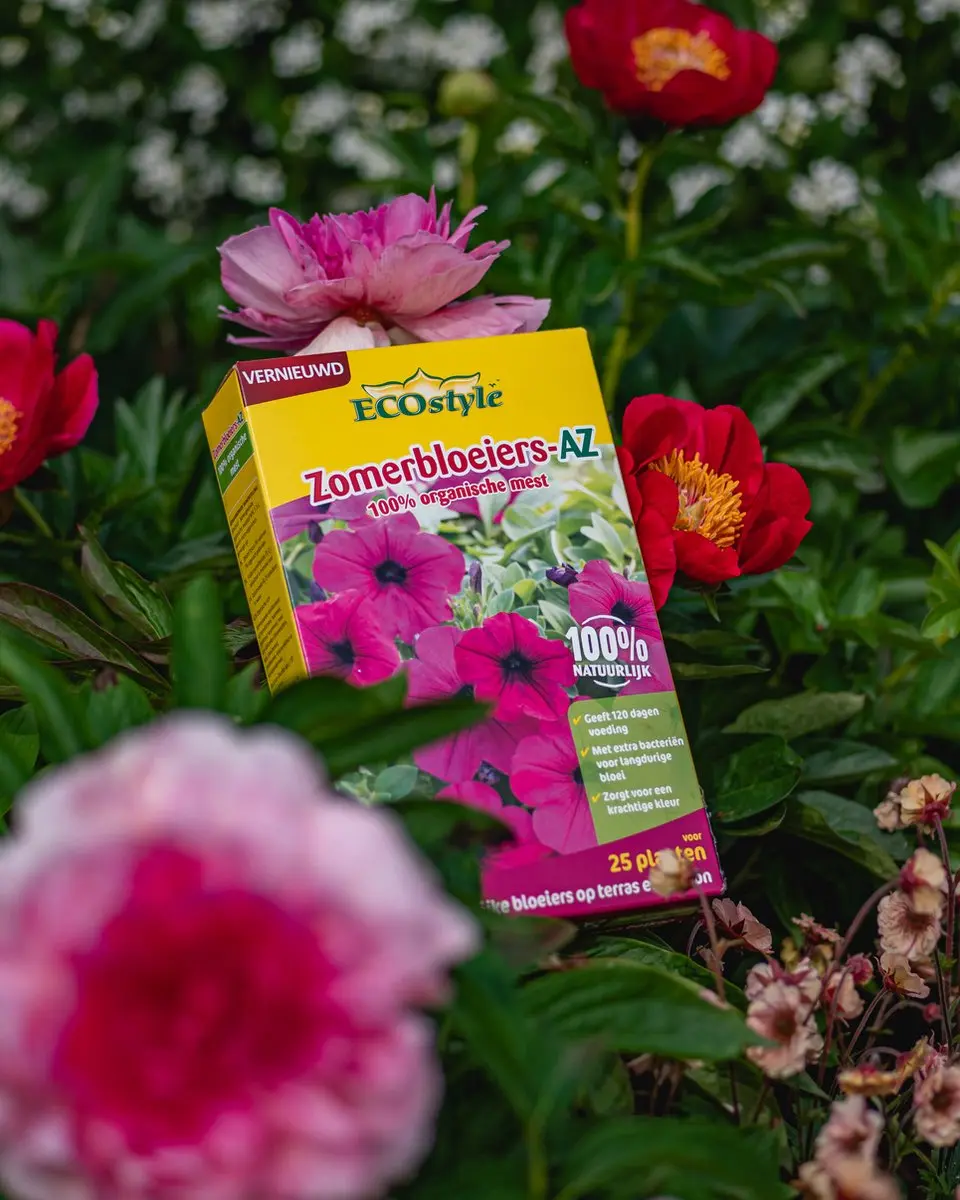 ECOstyle Zomerbloeiers-AZ Organische Tuinmest 800g - 25 Planten - afbeelding 2 van 6