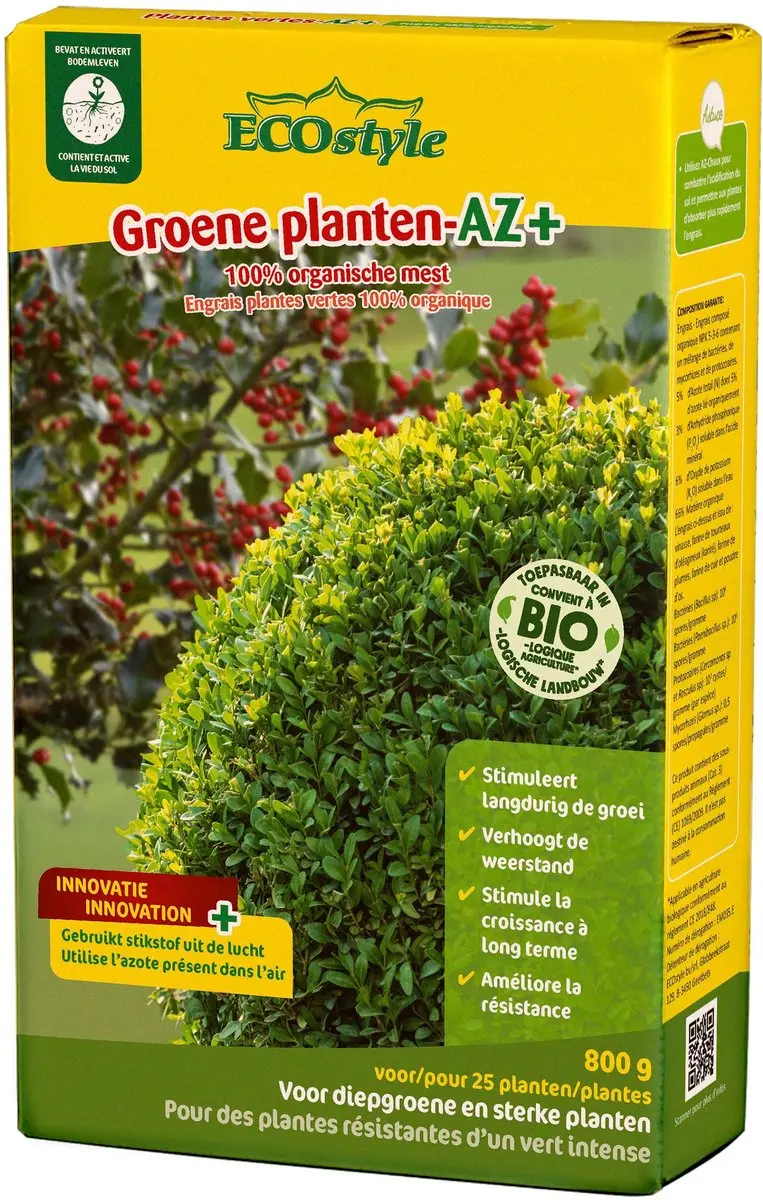 ECOstyle Groene Planten-AZ Meststof 800g - 25 Planten