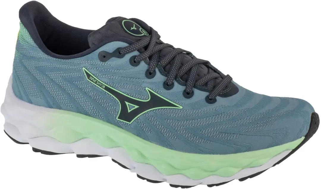 Mizuno Wave Sky 8, Mannen, Grijs, Hardloopschoenen, maat: 42,5