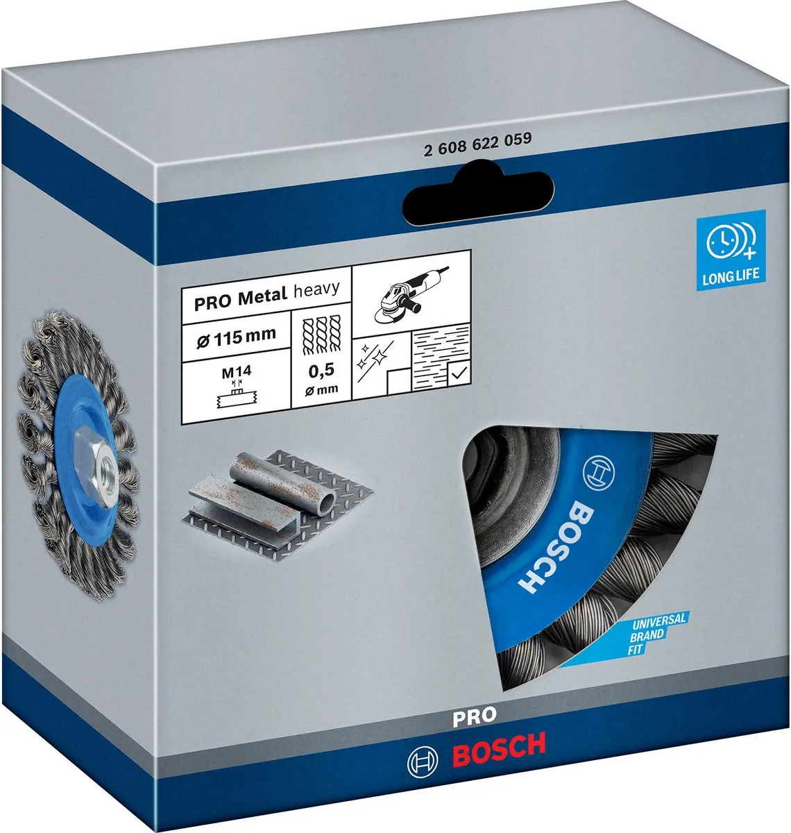 Bosch Professional M14 Schijfborstel 115mm - Staal