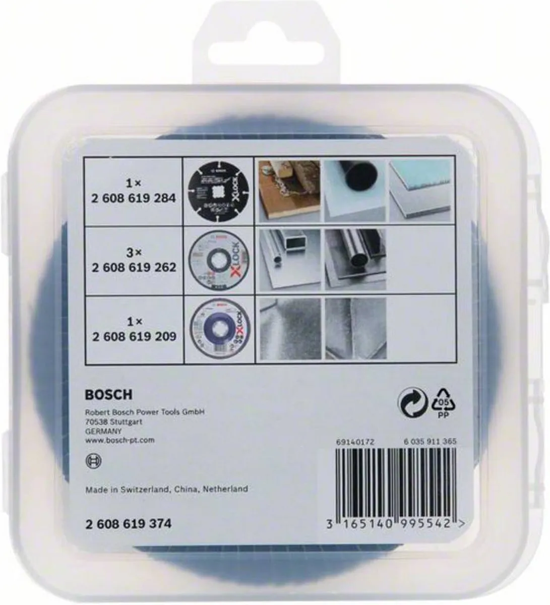 Bosch Professional X-Lock Schijvenset 5-delig 125mm