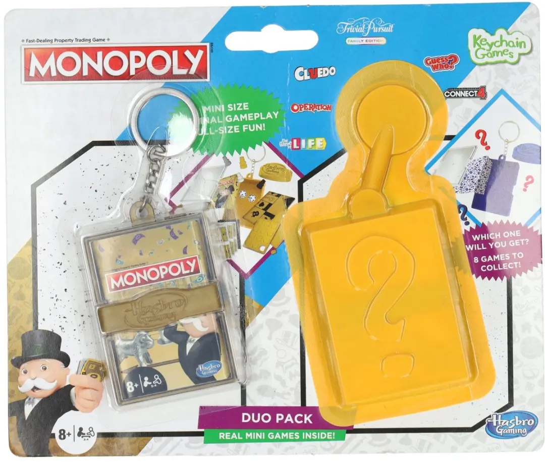 Hasbro Mini Game Sleutelhanger Monopoly