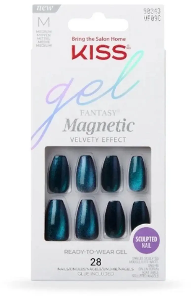 Kiss Gel Fantasy Magnetic Chameleon Kunstnagels - Blauw/Groen - afbeelding 2 van 5