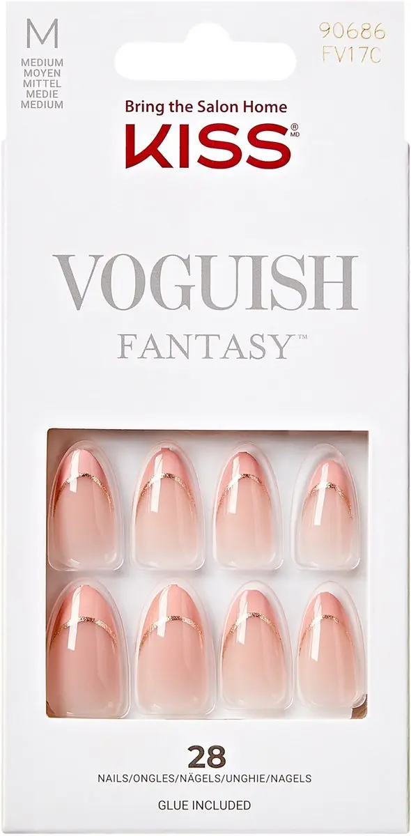Kiss Voguish Fantasy Éclatant Kunstnagels Peach French