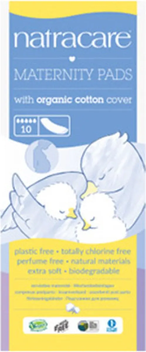 Natracare Kraamverband 10 Stuks - Wit