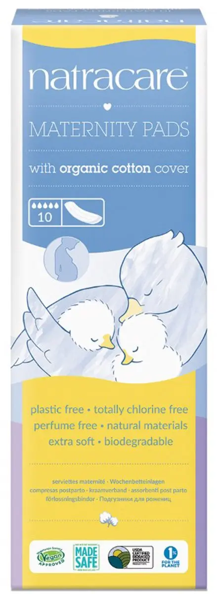 Natracare Kraamverband 10 Stuks - Wit