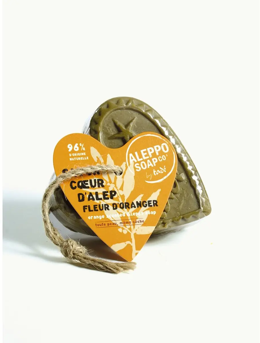 Aleppo Savon D'Alep Hart Fleur de Oranger 150g