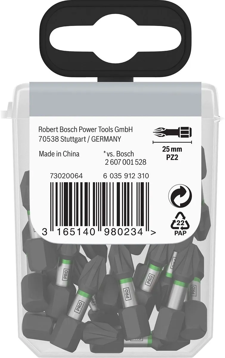 Bosch Professional 2607002804 Bitset 25-delig - 25mm