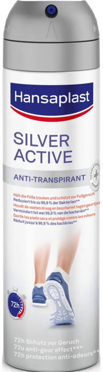 Hansaplast Voetdeodorant Silver Active 150ml