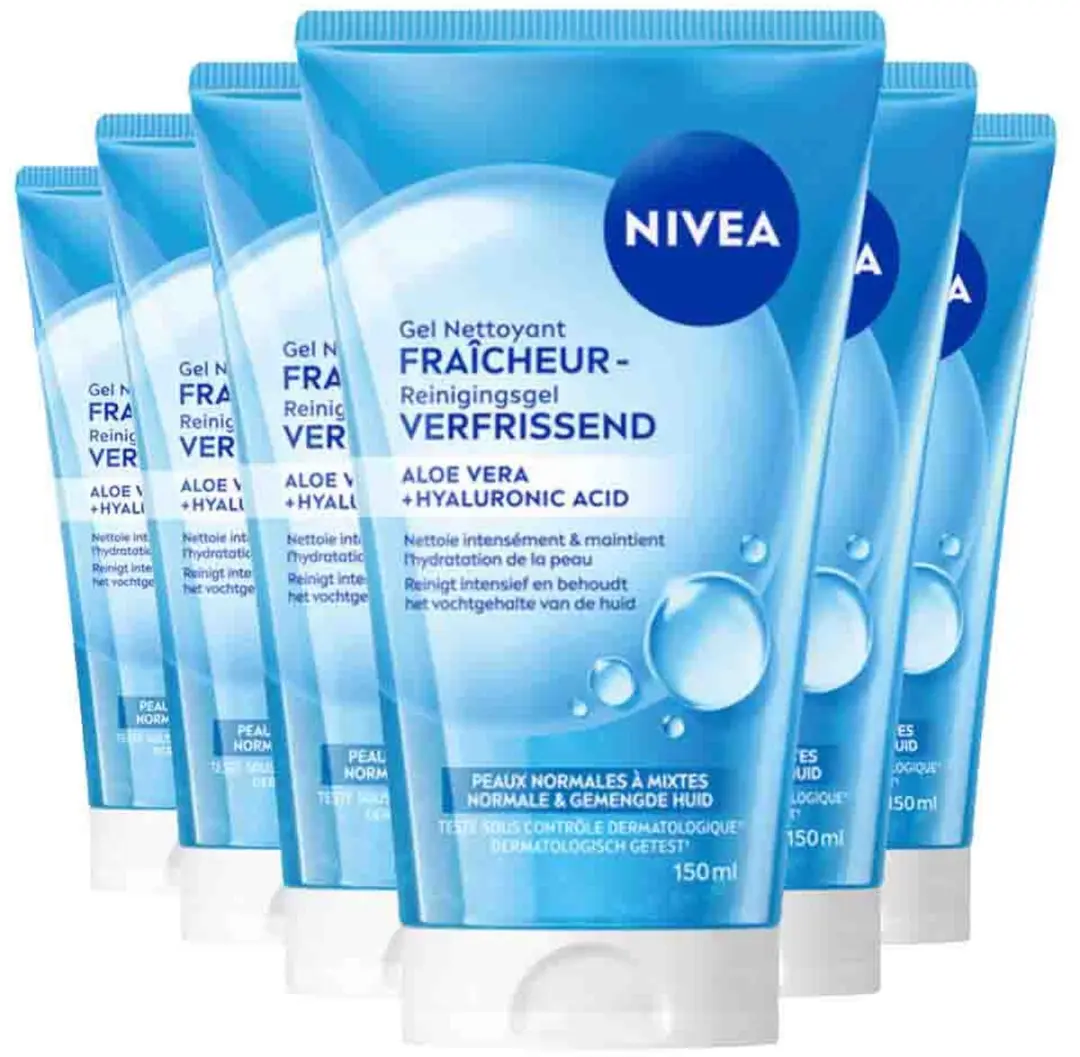 NIVEA Reinigingsgel Verfrissend - 6x 150 ml - afbeelding 3 van 3