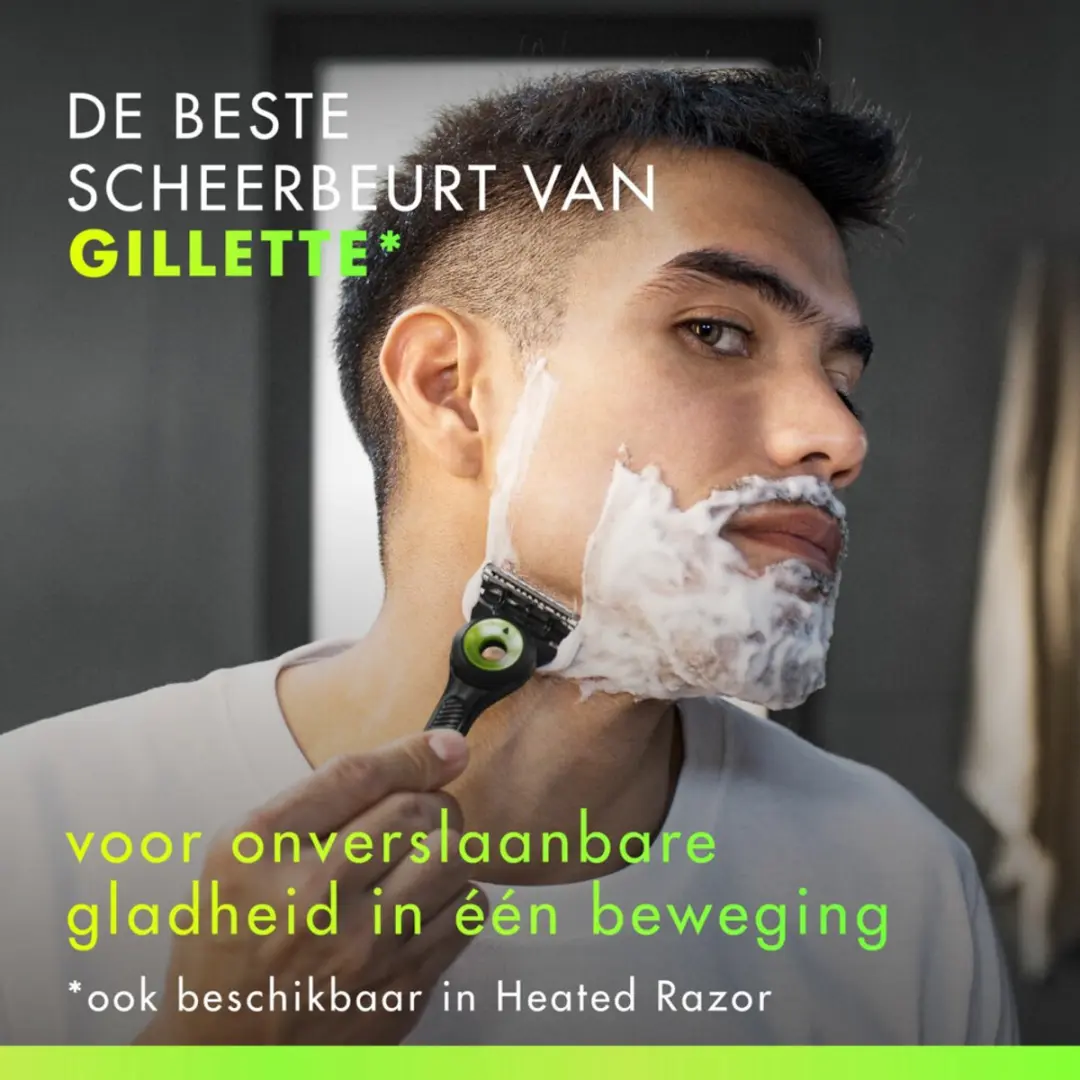 Gillette Labs Scheermesjes 5-blades - 80 Stuks (10x8) - Zilver/ Groen/ Zwart - afbeelding 5 van 5
