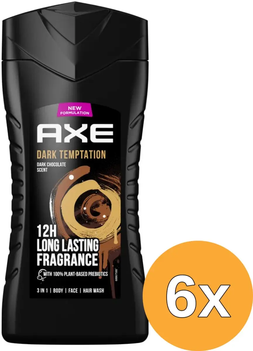 6x Axe Showergel dark temptation (250 ml)