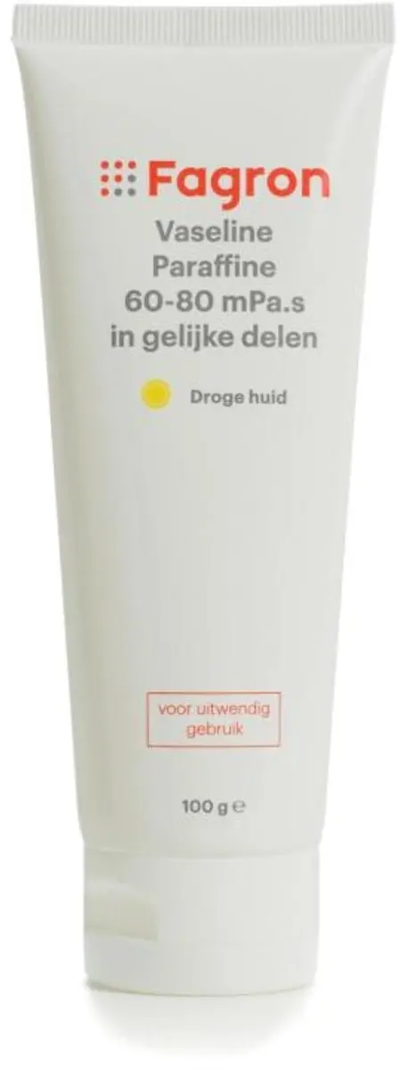 Fagron Vaseline Paraffine 60-80 in Gelijke Delen (500 gr)