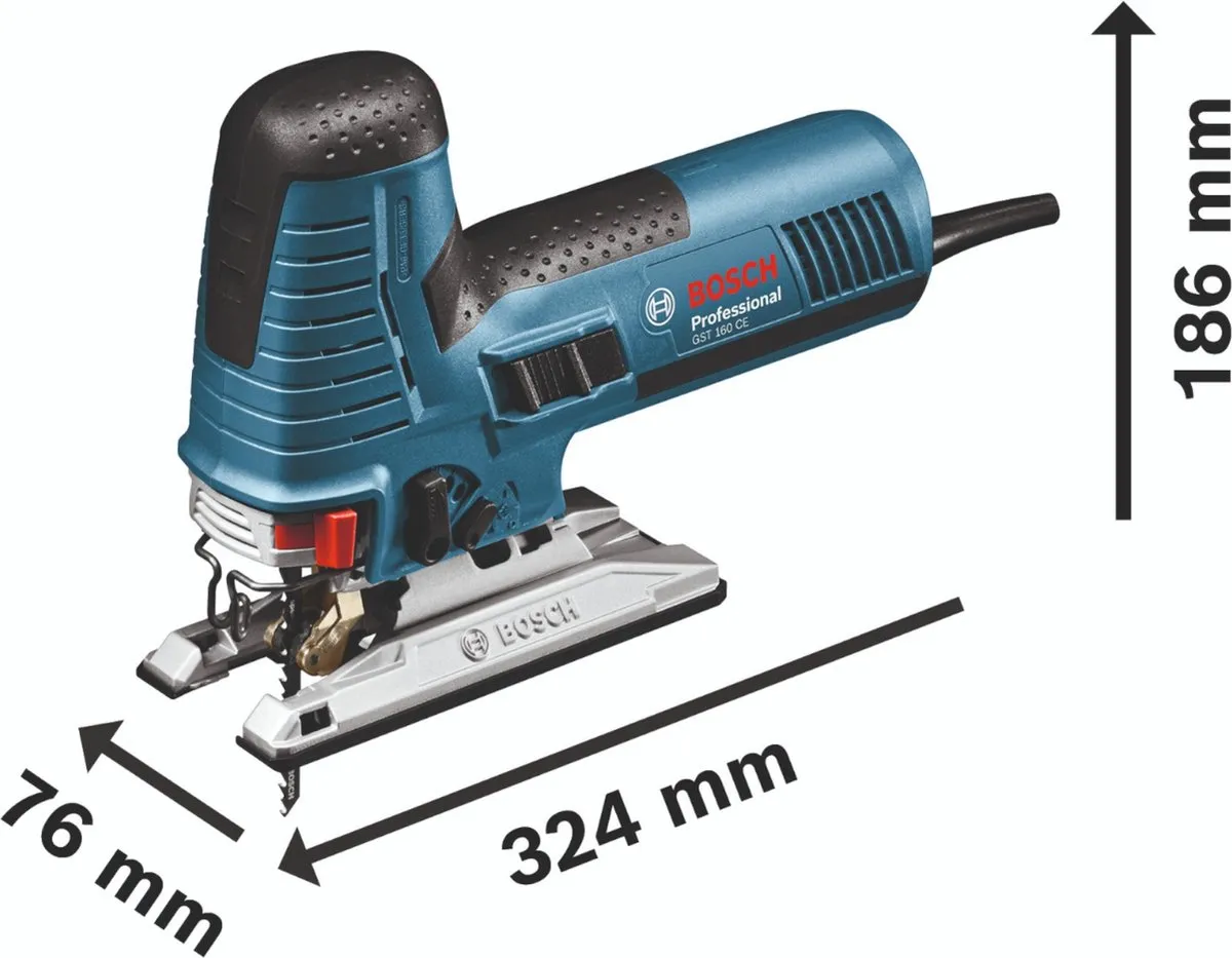 Bosch Professional GST160CE Decoupeerzaag 800W - 3 Zaagbladen