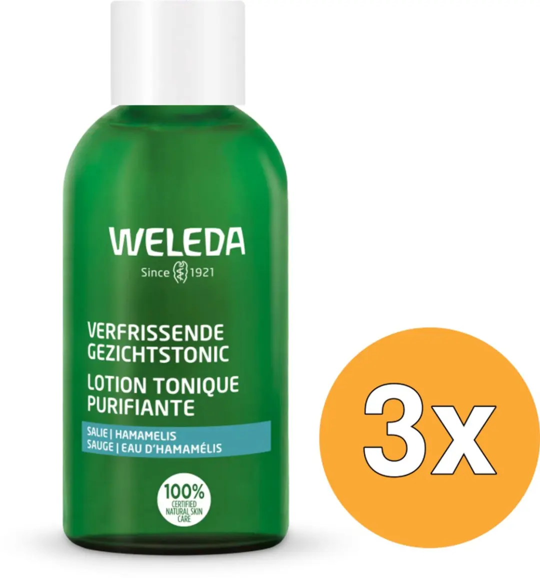 3x WELEDA Gezichtstonic verfrissend (150 ml)
