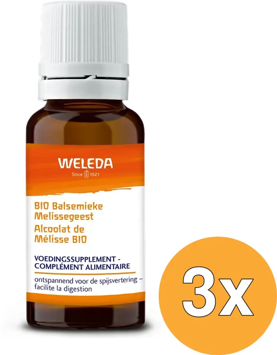 3x WELEDA Balsemieke melissegeest (50 ml)