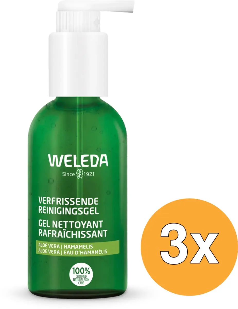 3x WELEDA Reinigingsgel verfrissend (150 ml)