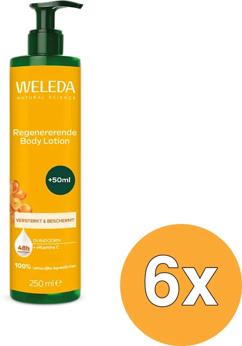 6x WELEDA Regenererende Body Lotion Duindoorn (250 ml)