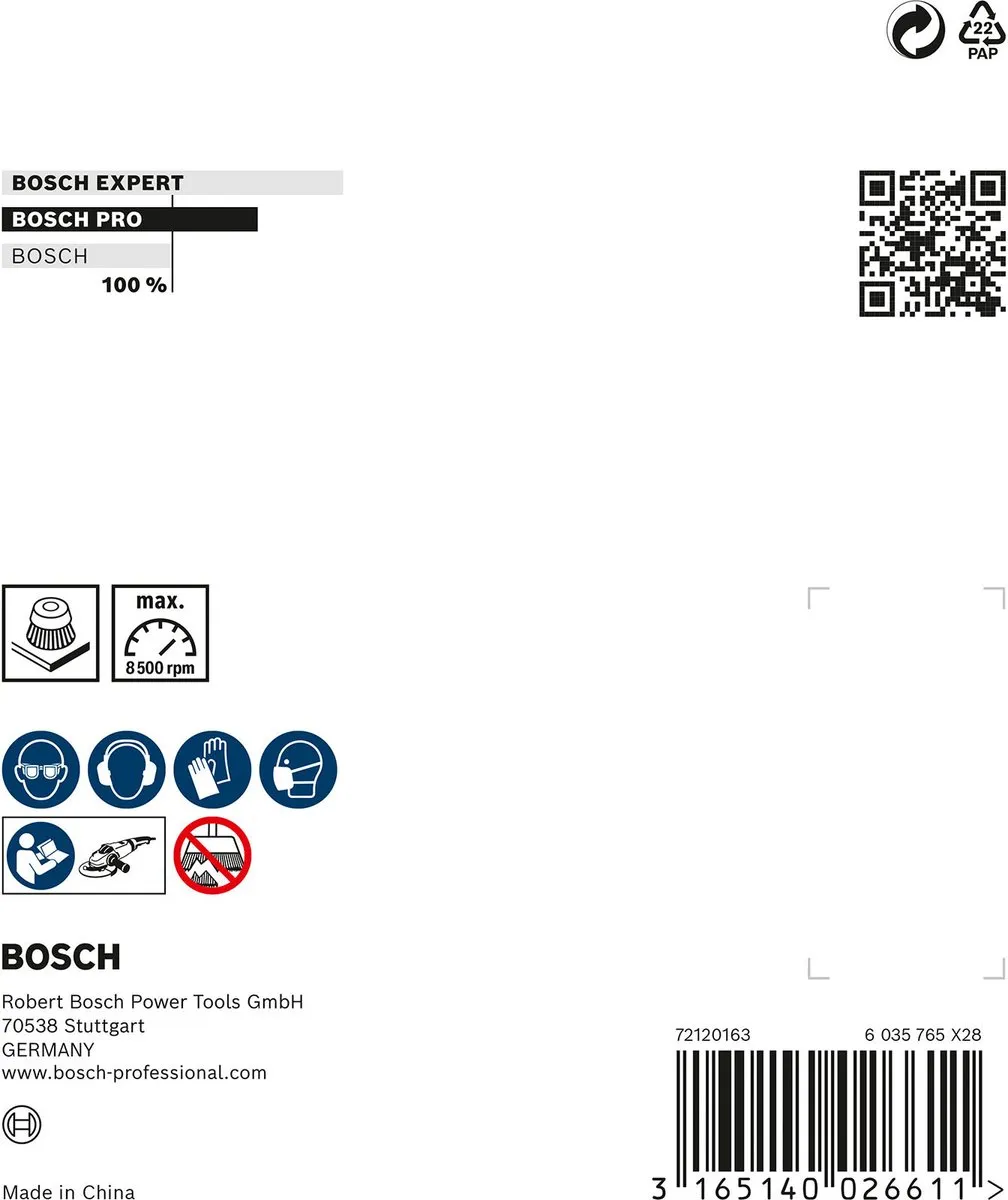 Bosch Professional M14 Gegolfde Staalborstel 100mm