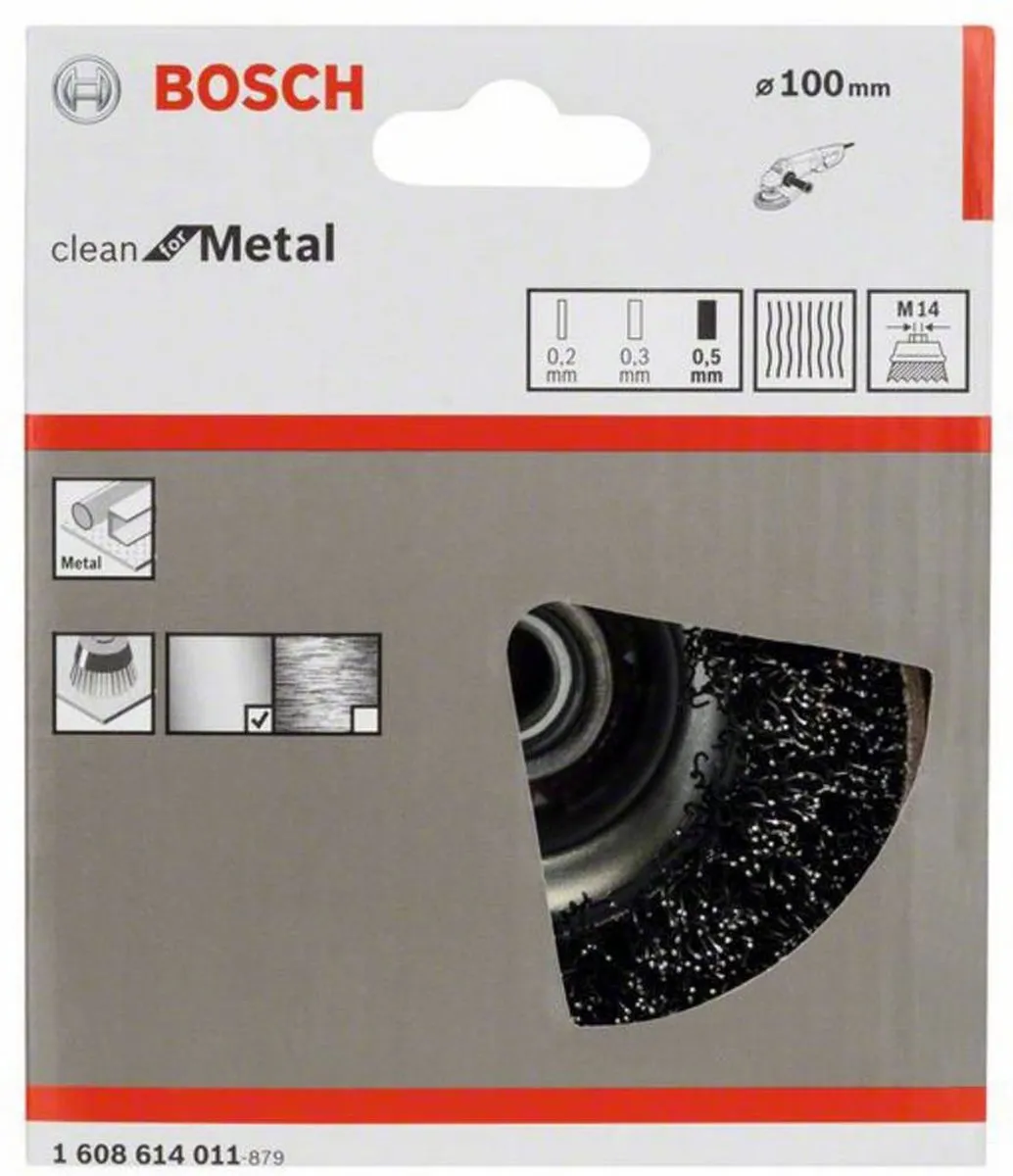 Bosch Professional M14 Gegolfde Staalborstel 100mm - afbeelding 6 van 6