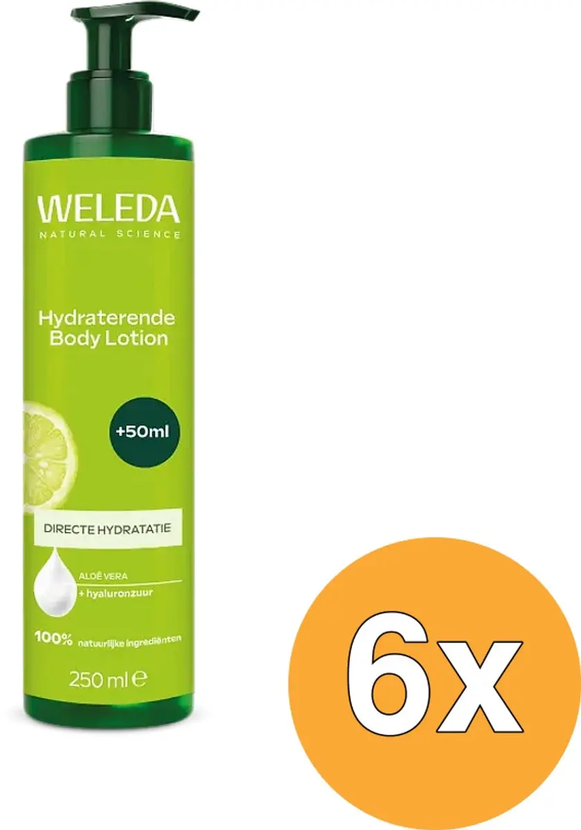 6x WELEDA Hydraterende Body Lotion Aloe Vera (250 ml)