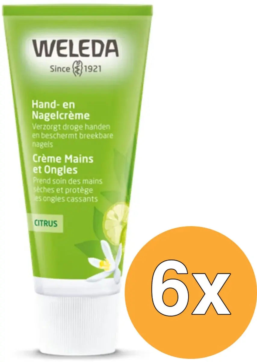 6x WELEDA Citrus Hand En Nagelcreme (50 ml)