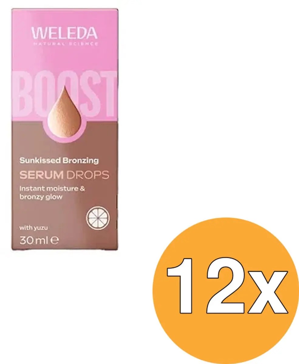 12x Weleda Bronzing Boost Serum Drops (30 ml)