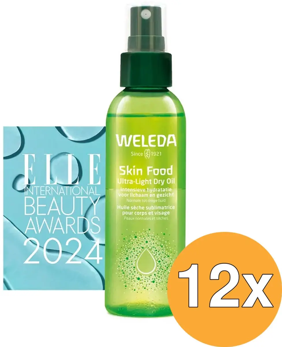 12x WELEDA Skin Food Ultra Light Dry Oil (100 ml)