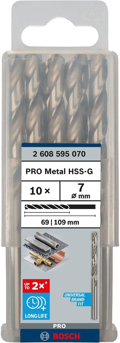 Bosch Professional ST. LINE 7.0mm HSS-G Boor - 10 Stuks - afbeelding 6 van 6