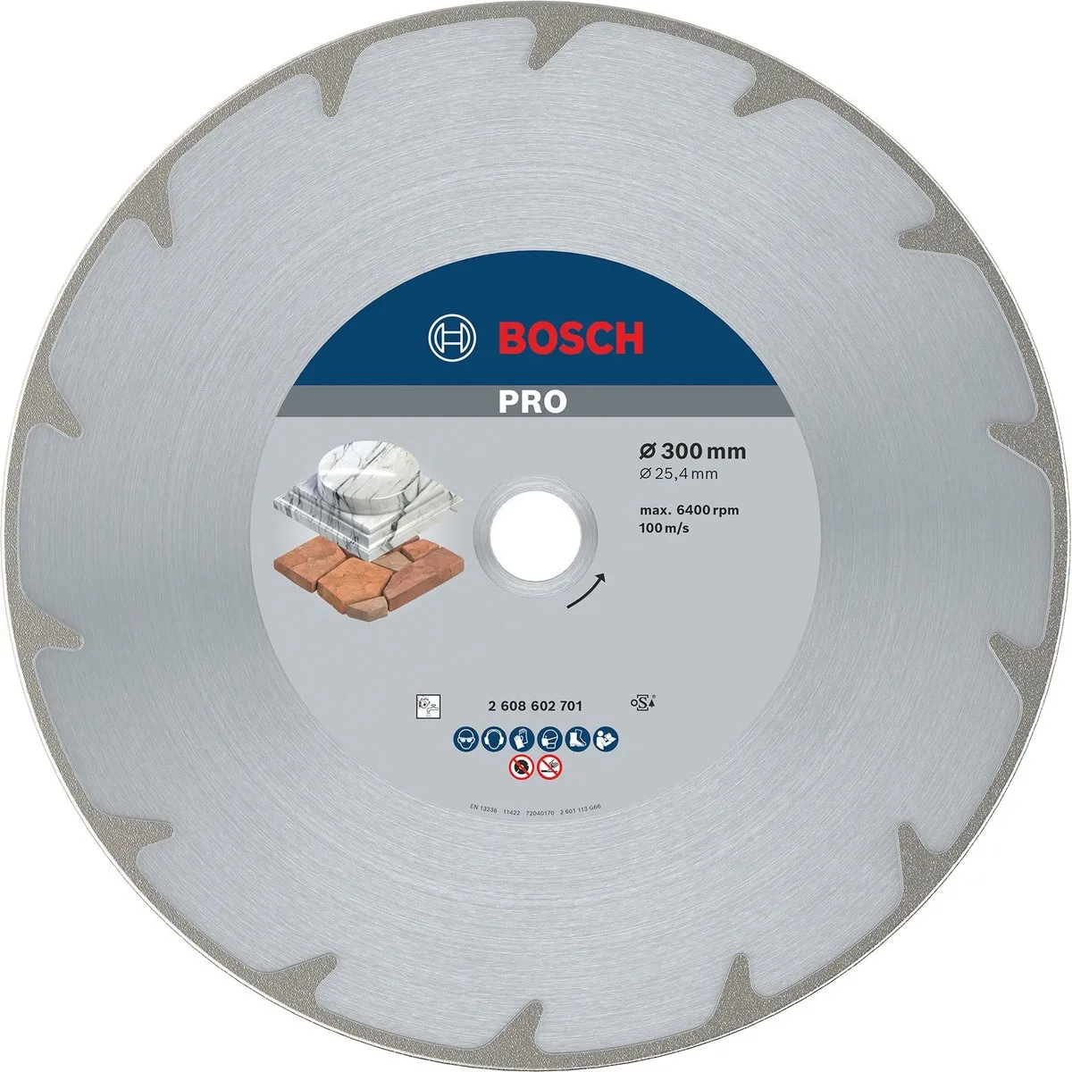 Bosch Professional Diamantschijf Best Marble 300mm/25,4mm - afbeelding 6 van 6