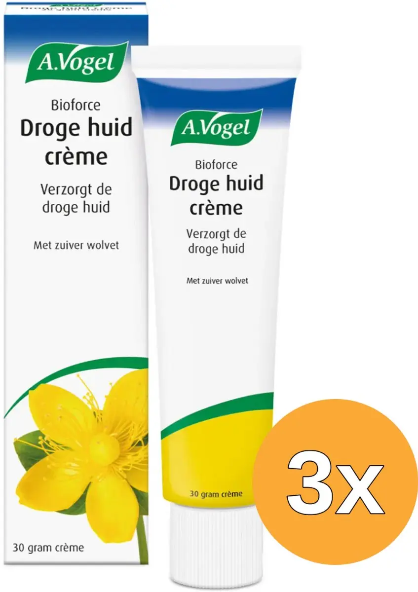 3x A.Vogel Bioforce droge huid creme (30 gr)