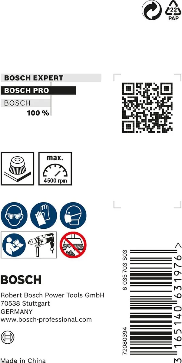 Bosch Professional Komstlbloesel 6mm 50 Stuks - Roestvrijstaal