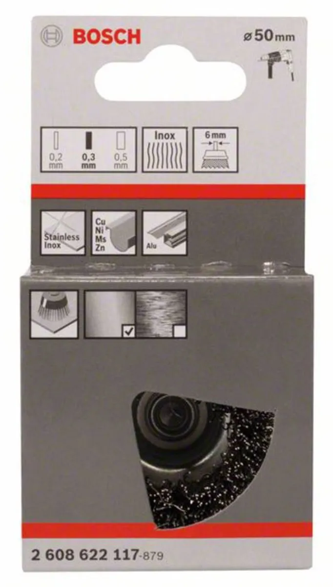 Bosch Professional Komstlbloesel 6mm 50 Stuks - Roestvrijstaal
