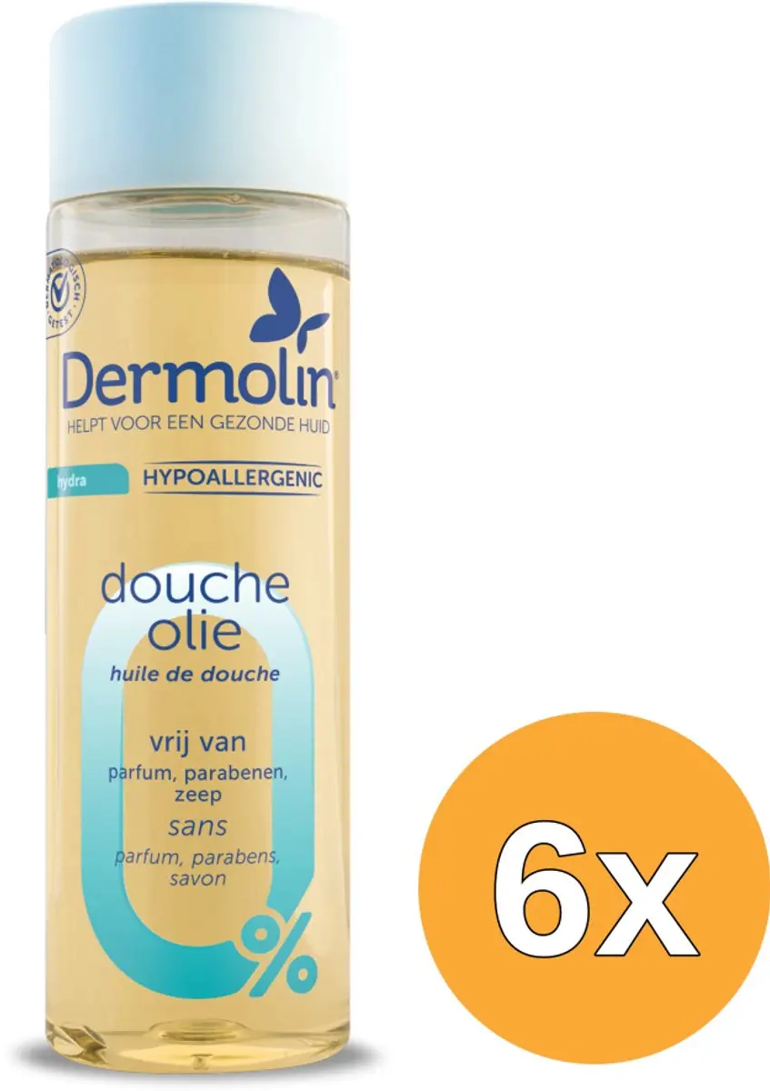 6x Dermolin Doucheolie (200 ml)