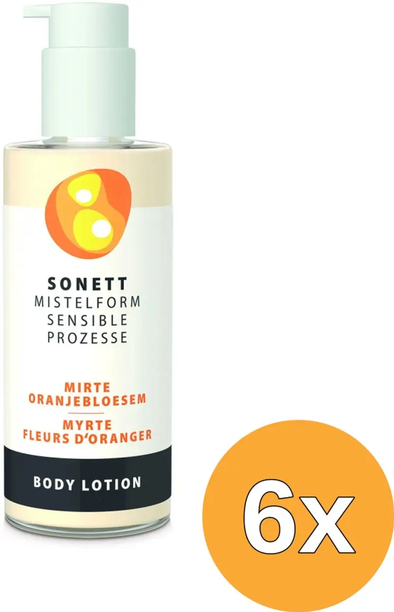 6x Sonett Mistelform Bodylotion Mirte & Oranjebloesem (145 ml)
