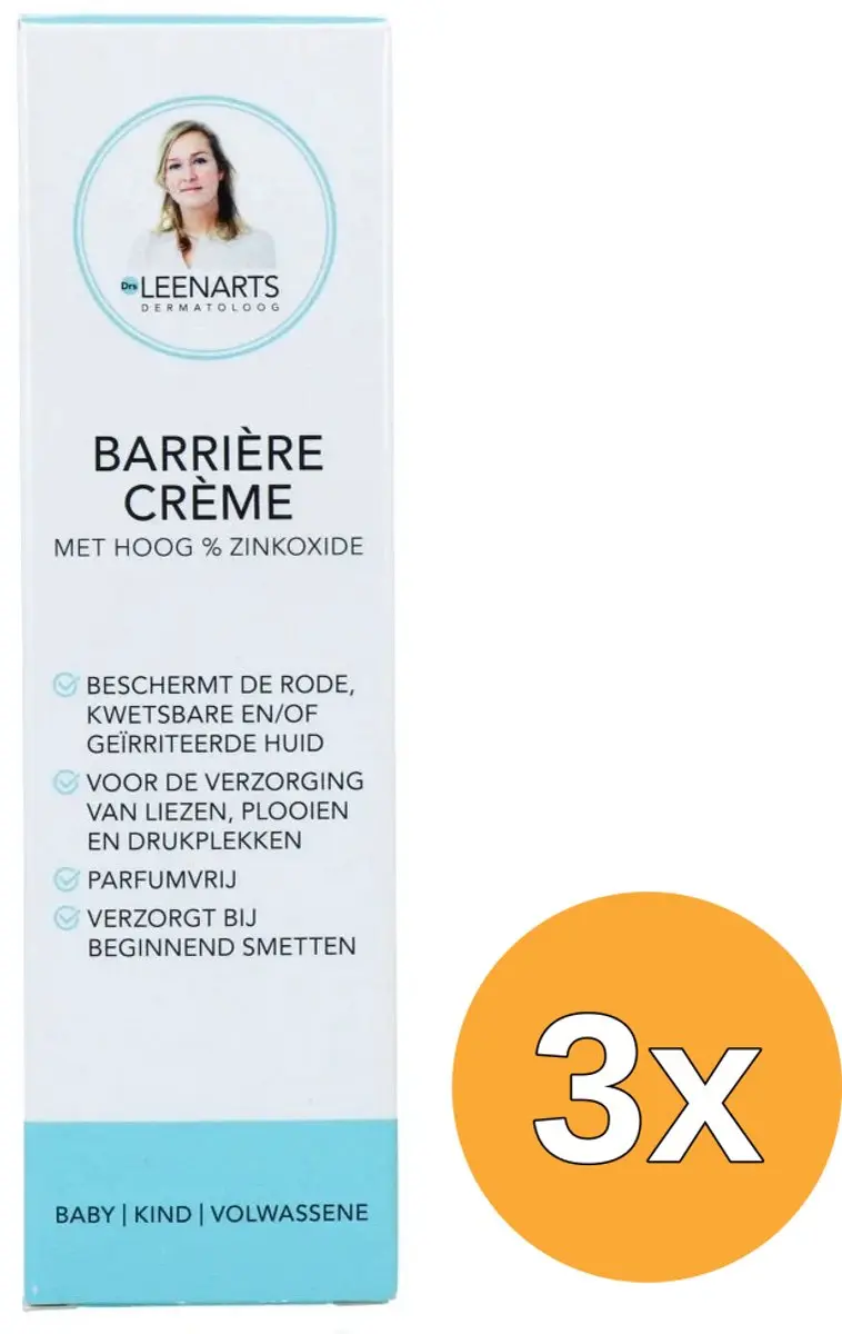 3x Drs Leenarts Barrière Crème (50 ml)