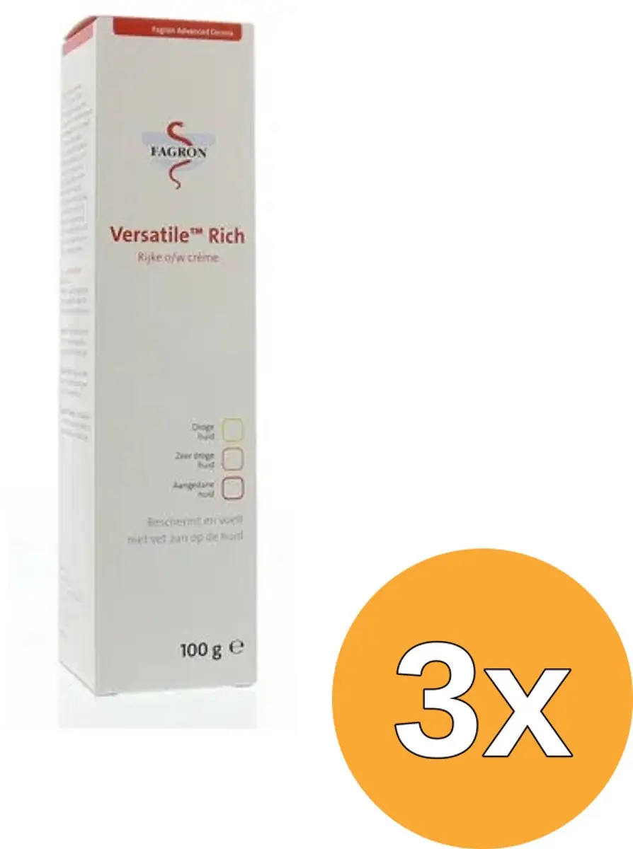 3x Fagron Versatile rich (100 gr)