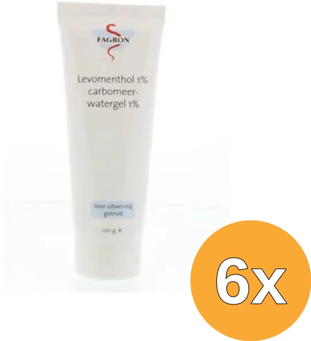 6x Fagron Levomenthol 1% in carbom (100 gr)