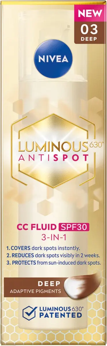 NIVEA Luminous630 CC Cream SPF 30 - 3x40ml - Beige - afbeelding 6 van 6