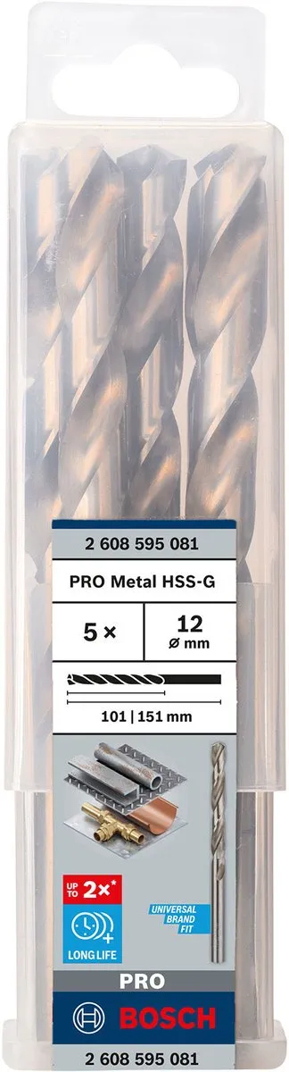 Bosch Professional ST. LINE 12.0mm HSS-G Boor - 5 Stuks