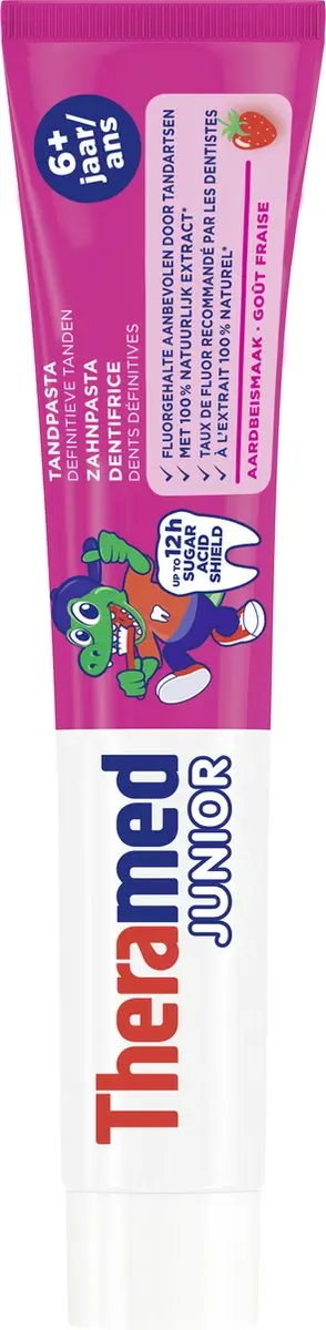Theramed Junior Aardbei 75ml Tandpasta