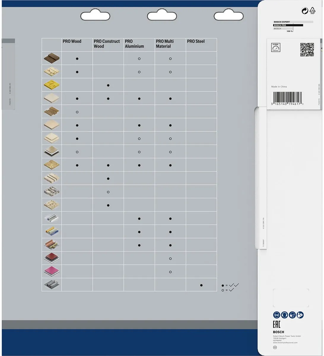 Bosch Professional Cirkelzaagblad Optiline T 315x30x3,2 48T - Metaal/Hout
