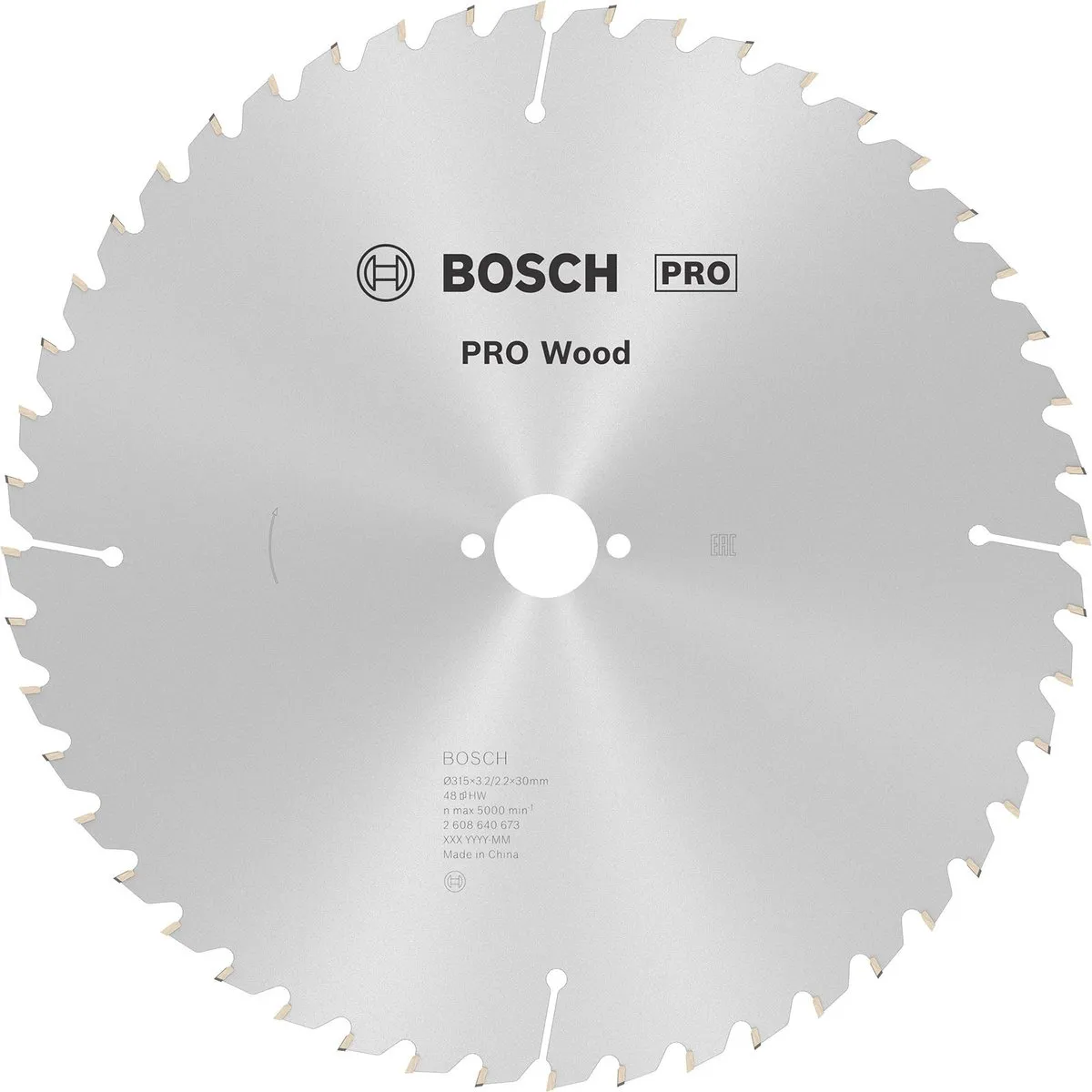 Bosch Professional Cirkelzaagblad Optiline T 315x30x3,2 48T - Metaal/Hout